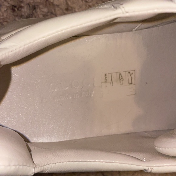 Womens Rhyton Gucci Logo Leather Sneaker - Picture 6 of 7